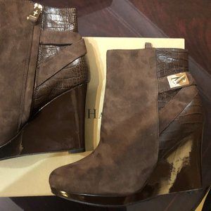 Cole Haan Martina Platform Wedge Ankle Booties NEW